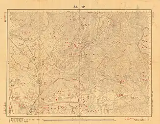 1929年《臺灣堡圖》士林地圖