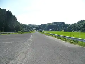 車站遺址望向川內一方