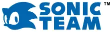 Sonic Team's logo, with a silhouette of Sonic the Hedgehog's head and the words Sonic Team spelled out