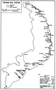 1969年的南越铁路系统地图