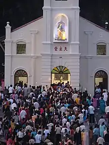  Photo of St Anne's church in Bukit Mertajam, Malaysia, on the saint's feast day