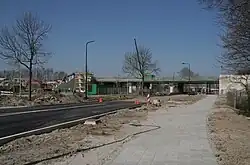 Train station of Dronten under construction