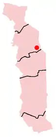 Location of Bafilo in Togo