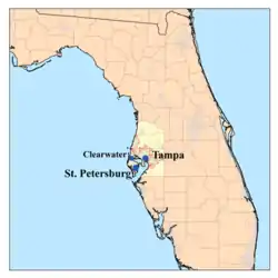 Location in Florida