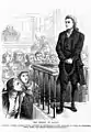 《The Legend of Salem: The Rev. George Burroughs was accused of witchcraft on the evidence of feats of strength, tried, hung and buried beneath the gallows》，出自《Some Legends of the New England Coast》第三部中的插圖，該書作者為哈莉葉·斯波福德（英语：）