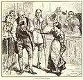 《Trial of Giles Corey》由查爾斯·史丹利·萊茵哈特（英语：）所繪，出自《A Popular History of the United States》第2卷，由斯克里布納之子公司出版，1878年，第459頁