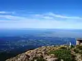 從岩木山山頂望津輕半島西海岸