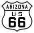 U.S. Highway 66 historic route marker