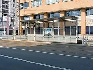 魚市場通停留場（攝於2009年5月）