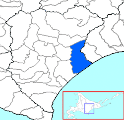 浦幌町位置圖