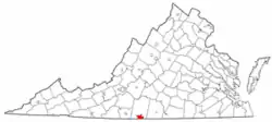 Location in the Commonwealth of Virginia