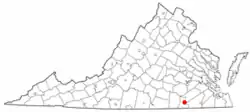 Location in the Commonwealth of Virginia