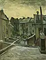 《安特衛普的後院》（Backyards of Old Houses in Antwerp in the Snow），1885年，收藏於梵谷博物館