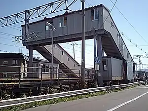 JR東日本時代的矢田前站外貌。（2007年）