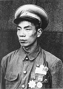 中国人民志愿军五十八师第一七二团三连连长杨根思（1922年—1950年），于长津湖战役中与联合国军同归于尽。