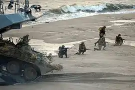 俄羅斯海軍步兵在加里寧格勒進行西方-2013演習