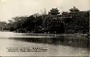 建造台灣神社前的劍潭寺舊址，現位於圓山基隆河畔。