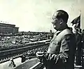 1963年庆祝中华人民共和国成立十四周年，毛泽东在天安门城楼