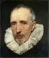 安東尼·范戴克的《科內利斯·范·德·吉斯特肖像畫》（Portrait of Cornelis van der Geest），37.5 × 32.5cm，約作於1620年，自1824年起收藏，來自約翰·朱利葉斯·安格斯坦的收藏