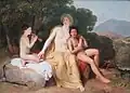 亞歷山大·安德烈耶維奇·伊萬諾夫（英语：）《Apollo, Hyacinthus and Cyparis》，1834年，現藏於特列季亞科夫畫廊