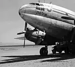 4X-ACT C-46 Commando在Eilat Airport（~1952）