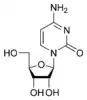 Chemical structure of cytidine