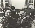 蔣緯國和納粹德軍幹部約瑟夫中尉，攝於1939年