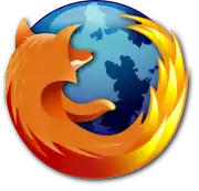 Firefox 1.0－3.0的标志（2004年11月9日-2009年6月29日）