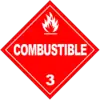 Class 3: Combustible (Alternate Placard)