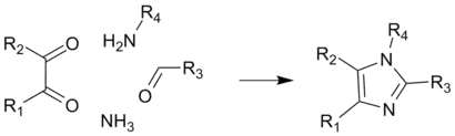 四键合成反应 合成咪唑
