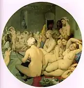 《土耳其浴女》（The Turkish Bath），1862年，收藏於羅浮宮