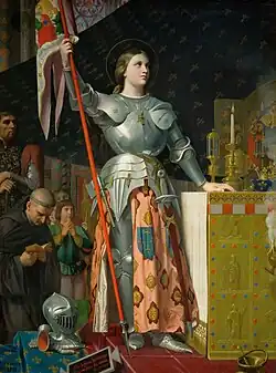 《聖女貞德在查理七世的加冕典禮上》（ Joan of Arc at the Coronation of Charles VII），1854年，收藏於羅浮宮