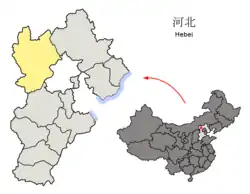 张家口市在河北省的地理位置