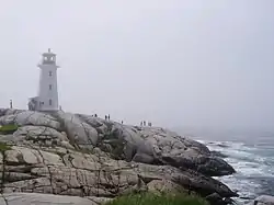 位於加拿大新斯科細亞省的Peggys Point Lighthouse（英语：）