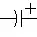 Polarized capacitor symbol