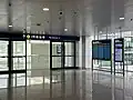 禁区内通向3号航站楼的连廊入口处