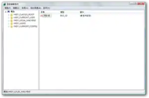 Windows Vista中的登錄檔編輯程式