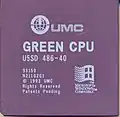 聯電生產的486相容CPU：UMC Green CPU 486 40MHz