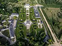 Aerial view of the Petit Trianon