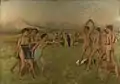 《斯巴达少年的训练》(Young Spartans Exercising)，1860年，收藏於英國國家美術館